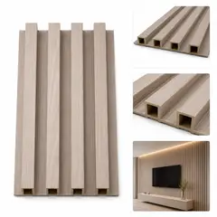 BYB - WALL PANEL PVC 10 PZS 3D 250X16 CM BEIGE WP-01 BEIGE CAMEL