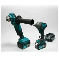 GENERICO - Set llave de impacto + galletera inalámbrica + 2 baterías
