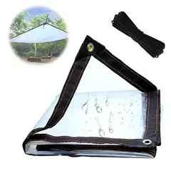 GENERICO - Lona Transparente Impermeable 3x3 M + Cuerda De Nailon 10 M