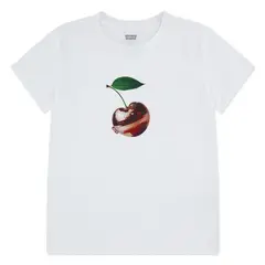 LEVIS - Polera Niña MC Graphic Blanco
