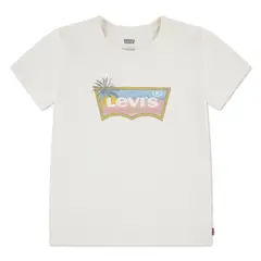 LEVIS - Polera Niña MC Batwing Blanco