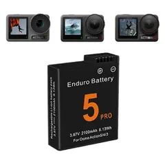 SHOOT - Batería recargable para DJI Osmo 3 / 4 / 5 / 6 de 2100 mAh