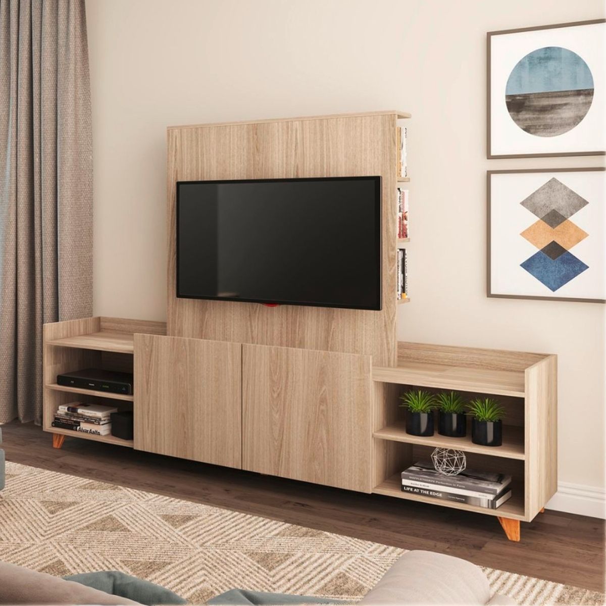 BE DESIGN - Rack Tv Pane L9001Aurora Beige 3453167 Be Design