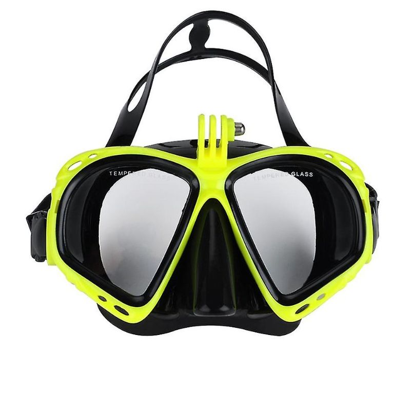 Lentes de Snorkel Amarillo Fluorecente camara deportiva Gopro u otras