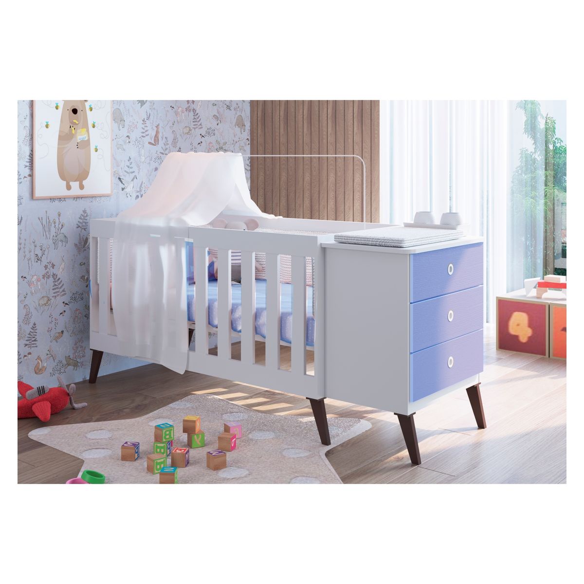 KIDSCOOL - Cuna De Madera Encanto Kidscool