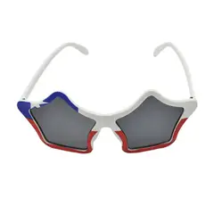 GENERICO - Lentes cotillón de estrella con bandera chilena 15,5x6cm 58165