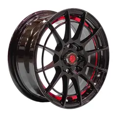 GENERICO - Set 4 Llantas 4X100/4X114 35 EtVILLENEUVE B-UC-Red