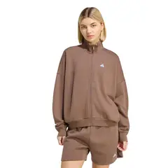 ADIDAS - Polerón Mujer Chaqueta Deportiva 3 Tiras Studio Café