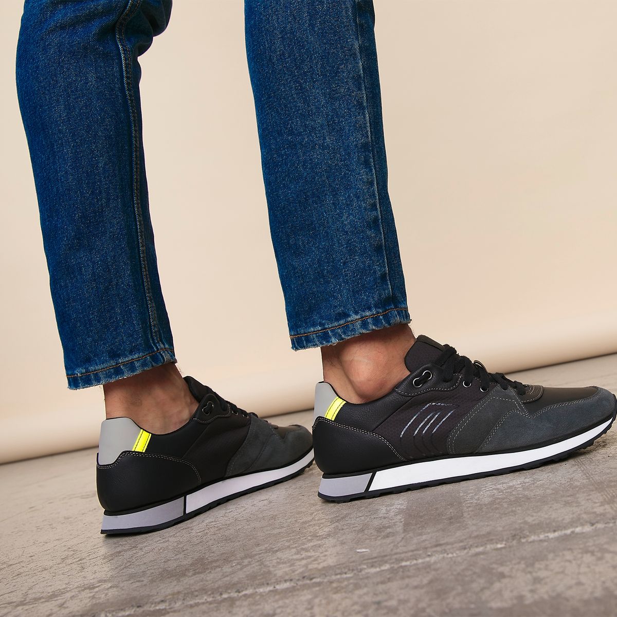 GEOX - Geox Zapatilla Urbana Hombre Negro