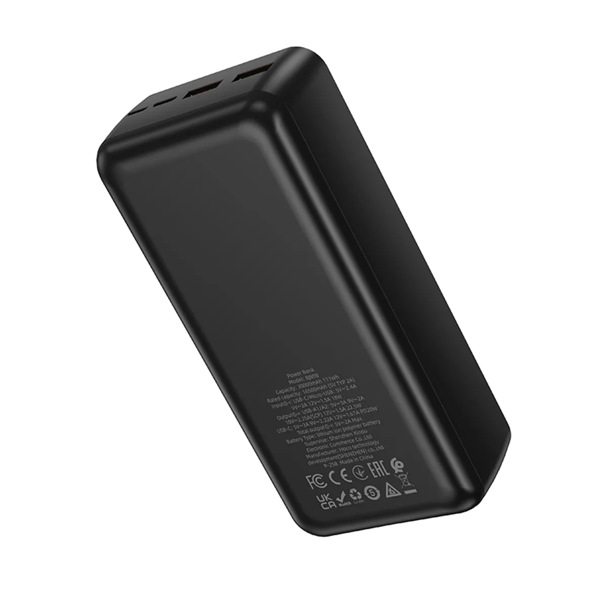 GENERAL - Power Bank 30000mAh QC 3.0 22,5W PD 20W Borofone BJ80B