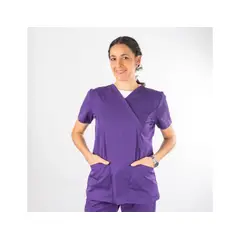 PAOLA TALA - Blusa Clínica Área Médica Mujer Entallada - Modelo Ale