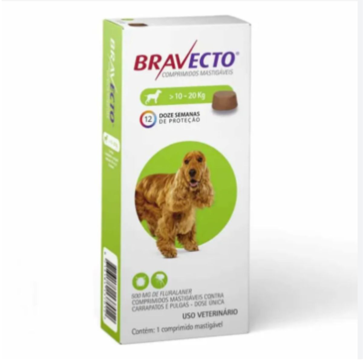 MSD - BRAVECTO PERRO DE 10 A 20 K 90 DIAS