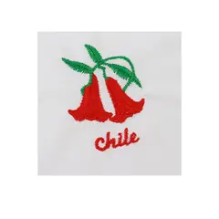 GENERICO - Pañuelo Copihue Fiestas Patrias 28x28cm 60007