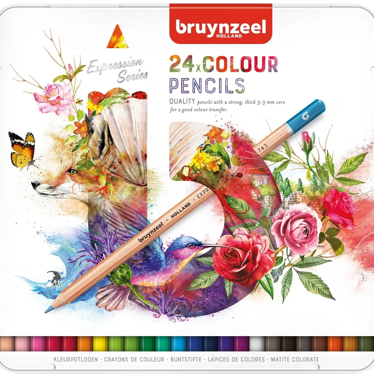 BRUYNZEEL - Lápices bruynzeel 24 col holandeses