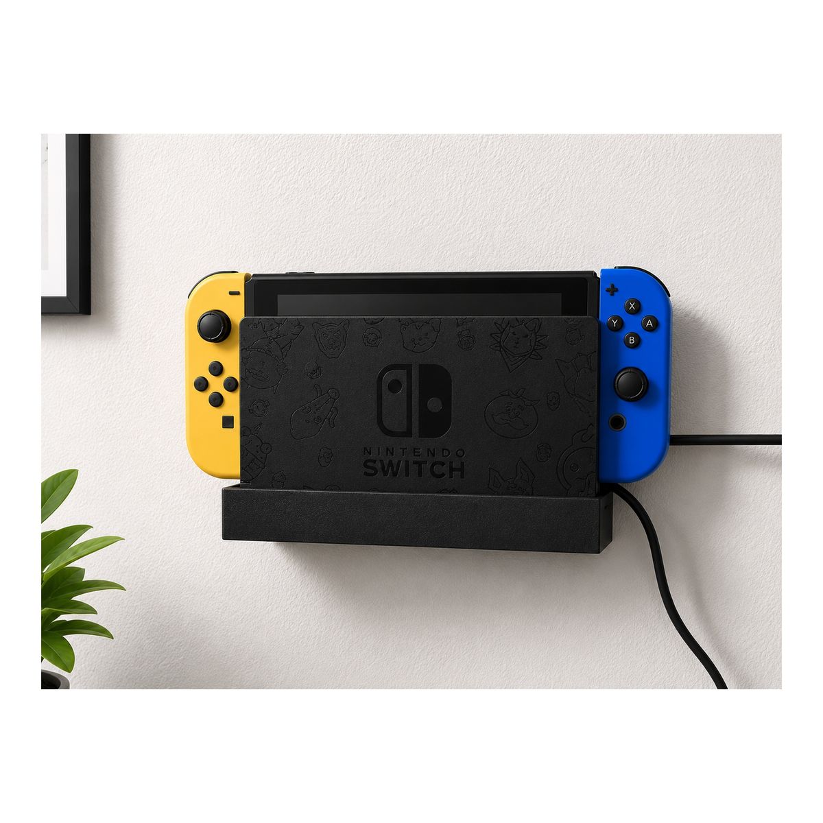 GENERICO - Soporte Consola Nintendo Switch Pared Organizador