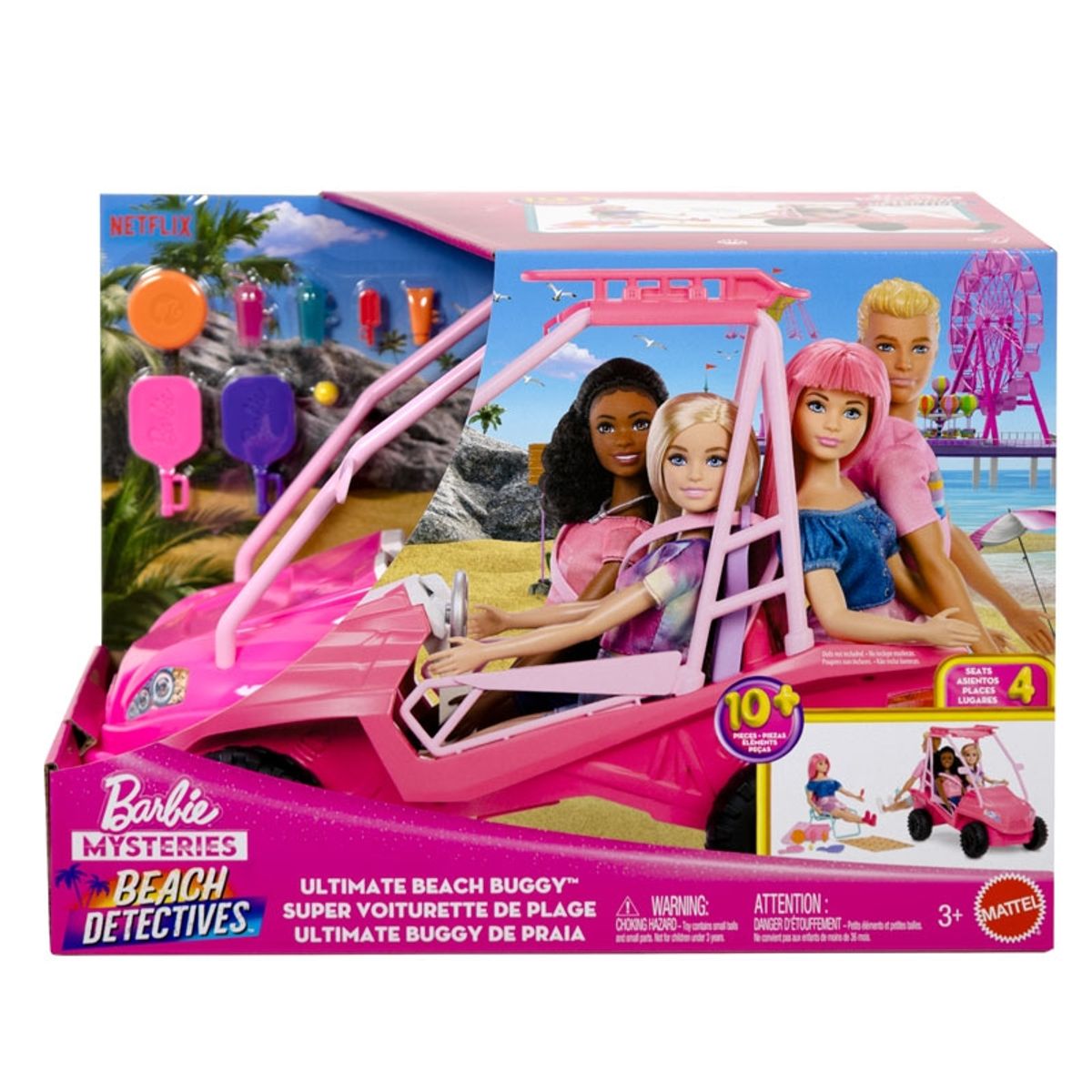 BARBIE - BARBIE EN LA PLAYA VEHICULO BUGGY DE PLAYA MATTEL JFV68 mattel