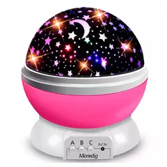MOVI - Lampara Led Espantacucos Proyector Luz Estrellas Mesa Niños