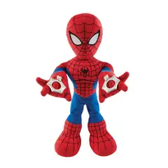 MATTEL - Peluche Spiderman Hombre Araña Interactivo Luz y Sonido