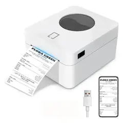 GENERICO - Impresora Térmica Etiquetas Adhesivas Usb + Bluetooth 104mm