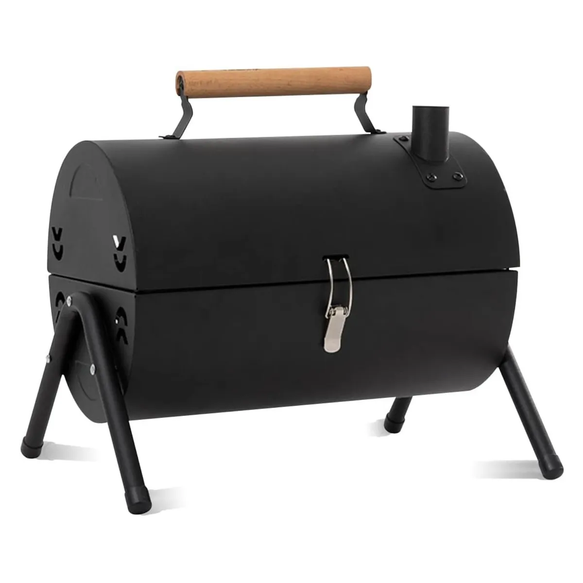 CRUSEC - Parrilla Carbón De Mesa 2 En 1 Con Plancha Para Hornear