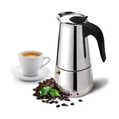 GENERICO - Cafetera Italiana Espresso Maker 6 Tazas Acero Inoxidable