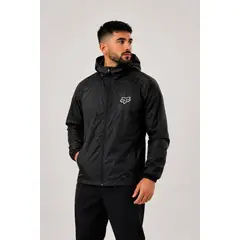 FOX - Cortavientos Negro Unisex Impermeable