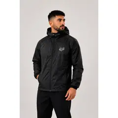 FOX - Cortavientos Negro Unisex Impermeable
