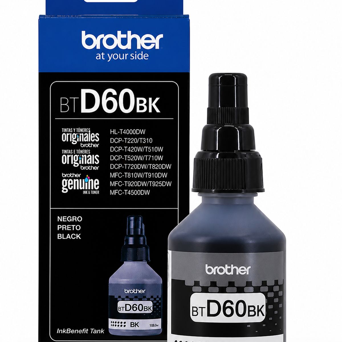 BROTHER INTERNATIONAL - Tinta Brother Bt D60 Bk Tinta Negro