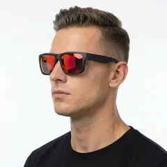 NOVY - Gafas Lentes De Sol Deportivas UV400 + Estuche y paño Negro