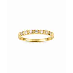 GENERICO - Anillo Compromiso Inglés Oro 18k y Diamantes Naturales