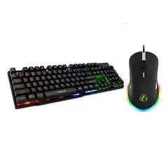 IMICE - Kit Gamer Premium Teclado Ak-600 + Mouse X6 6400 Dpi Teclado Negro