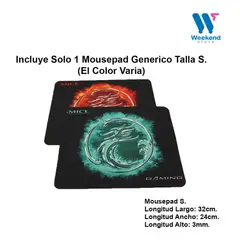 IMICE - Pack Gamer Teclado Ak600 + Mouse X6 3200 + Mousepad S