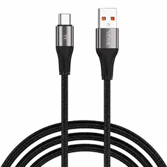 GENERICO - Cable Carga Rapida y Datos Tipo C 3m 3a V8 Trenzado Vidvie