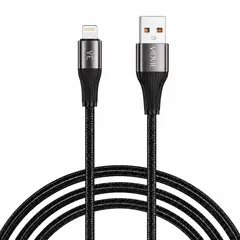 GENERICO - Cable Carga Rapida y Datos Lightning 3m 3a V8 Trenzado Vidvie