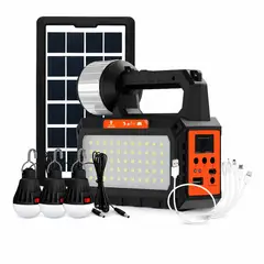 GENERICO - Kit De Energía Solar Multiusos Ampolletas+usb+radio