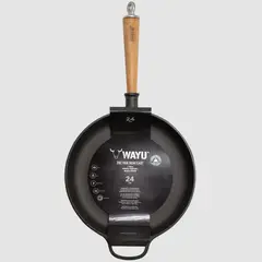 WAYU - SARTÉN IRON CAST HIERRO FUNDIDO Y MADERA 24 CM