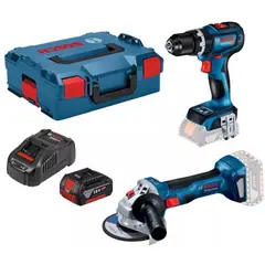 BOSCH - Pack 18V Inalámbrico Taladro Gsb90c + Esmeril Gws180li