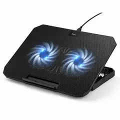 HOCO - Base Refrigerante Notebook 17 Pulgadas Doble Ventilador Led