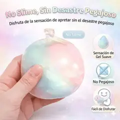 GENERICO - Pelota Antiestrés Squishy Crujiente de Cera Juguete Sensorial ASMR Color Pastel