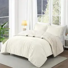 EL CASTILLO FRAZADAS - Edredón Sherpa 2 Plaza ultrasuave con relleno plumon chiporro