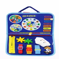 GENERICO - Tablero Sensorial Didáctico Niños Tela Libro Didacti