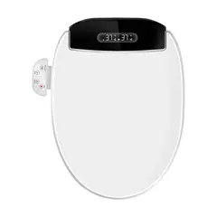 BE BLU - Tapa de Inodoro Inteligente BLU105 S Black Bidet Baño Japonés