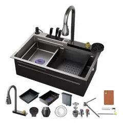 GENERICO - Lavaplato Para Cocina Acero Inoxidable 68x45cm Empotrado 304