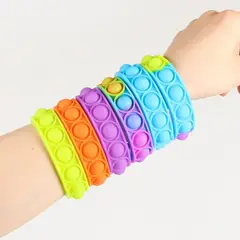 GENERICO - Set de 50 Pulseras Sensoriales Antiestrés para Niños y Adultos