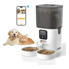 VIDA BUENAS - Comedero Automático Para Perros Y Gatos Con Webcam Hd App 7l