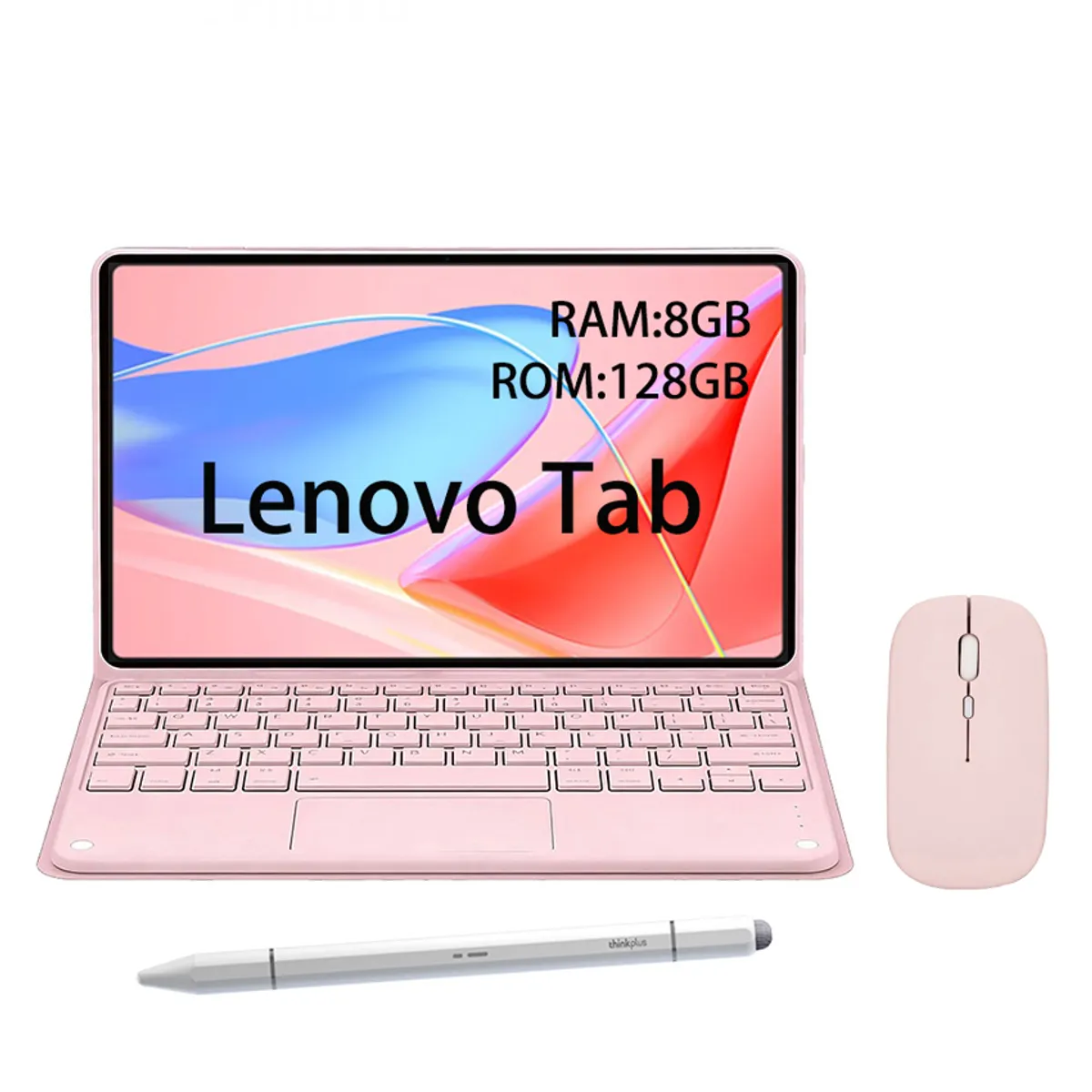 LENOVO - Tablet Lenovo Tab 8GB+128GB WiFi+Teclado Rosa+Lápiz+Mouse