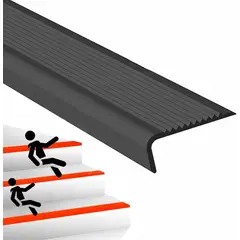 AMBM SHOP - 3 metros Tiras Antideslizantes De Goma Para Escaleras