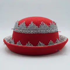 UTILISIMO - Sombrero Gorro Caporal Mujer Fiestas Patrias Rojo Baile Típico
