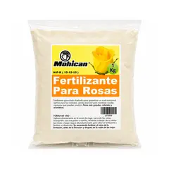 MOHICAN - Fertilizante Para Rosas NPK (15-15-15) 1 Kg