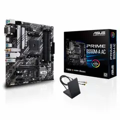 ASUS - Placa Madre B550M-A AC PRIME AMD Micro ATX DDR4 M.2